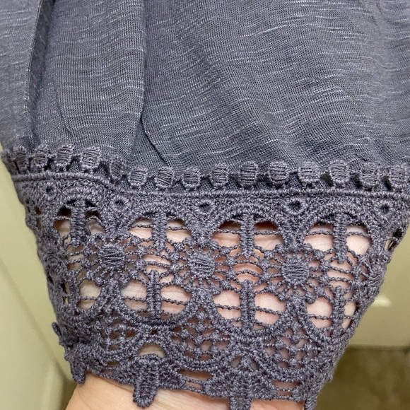 NWT Knox Rose Orión Gray Top; SZ. M. - Picture 5 of 6